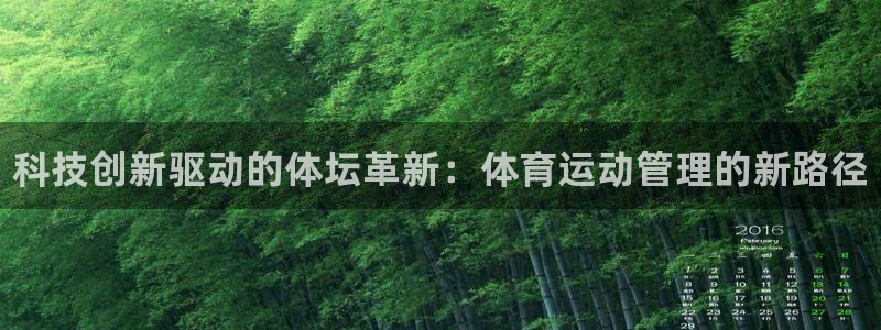 MK体育官方正版app科技：科技创新驱动的体坛革新：