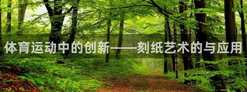 MK体育官网下载平台注册要钱吗：体育运动中的创新——刻纸艺术